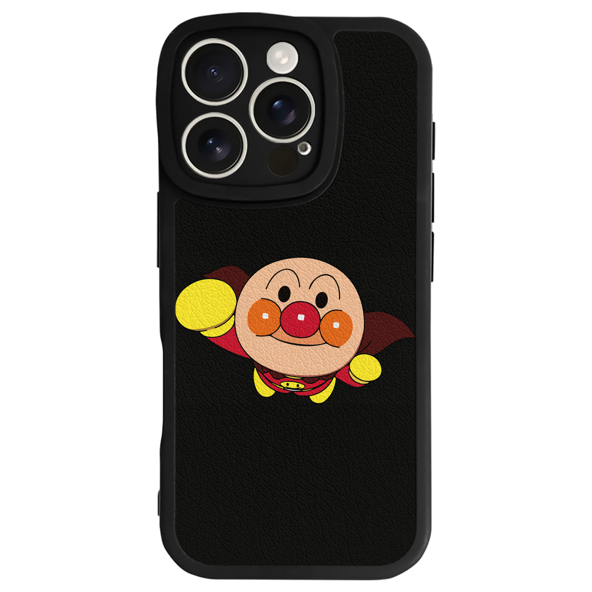 （画像用） アンパンマン Anpanman 【iPhone 16シリーズ対応】シリコンスマホケース（レザー調） 材質：シリコン